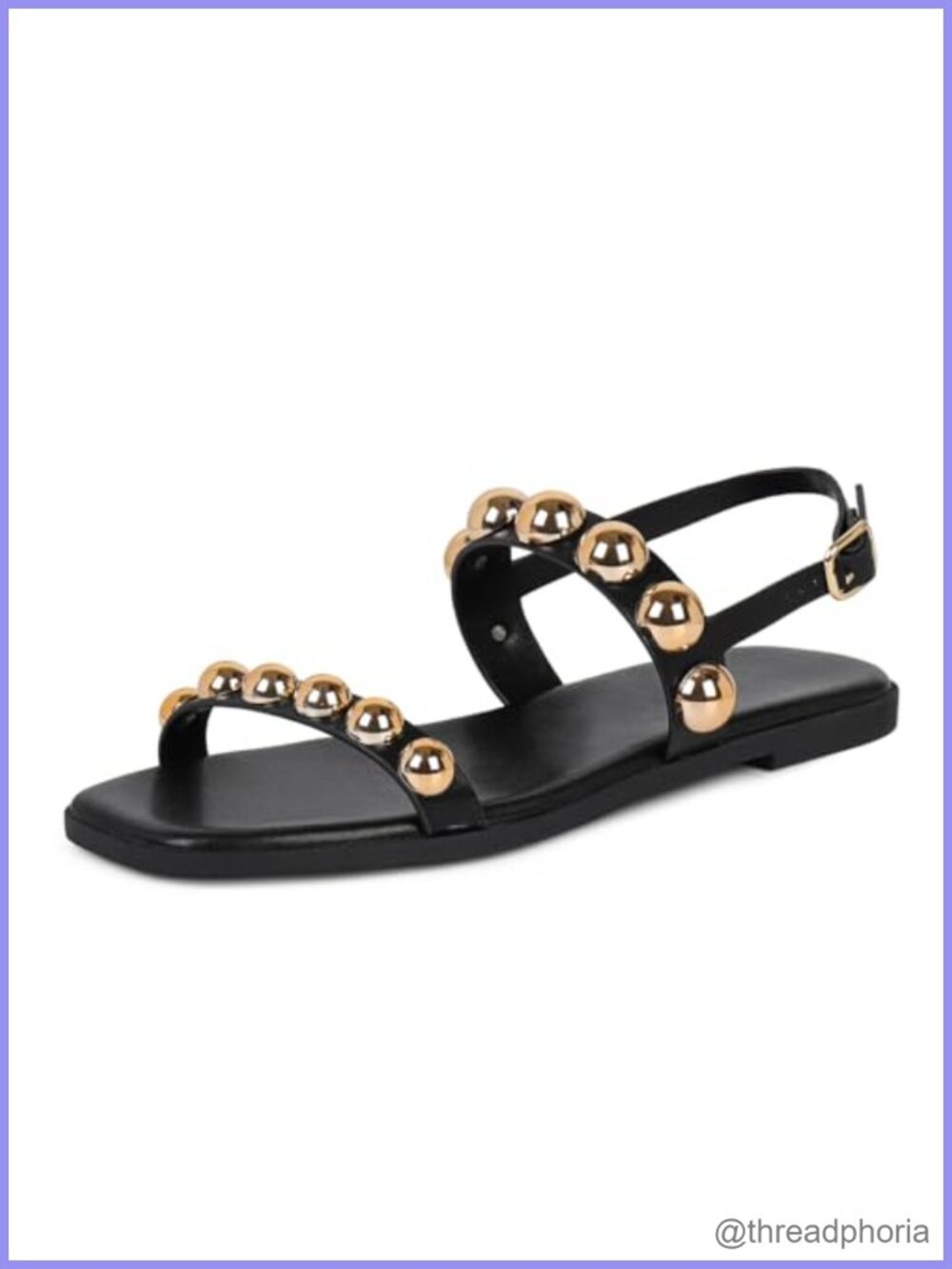 Faux Leather Slide Sandals Womens Open Toe Buckle Casual Dressy Summer